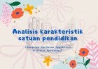 Analisis Karakteristik Satuan Pendidikan