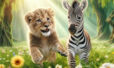 Kisah Persahabatan di Savana: Anak Singa dan Anak Zebra