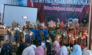 Panggung Gembira dan Pentas Seni Meriahkan Pelepasan Murid PAUD Negeri 1 Simpang Kanan